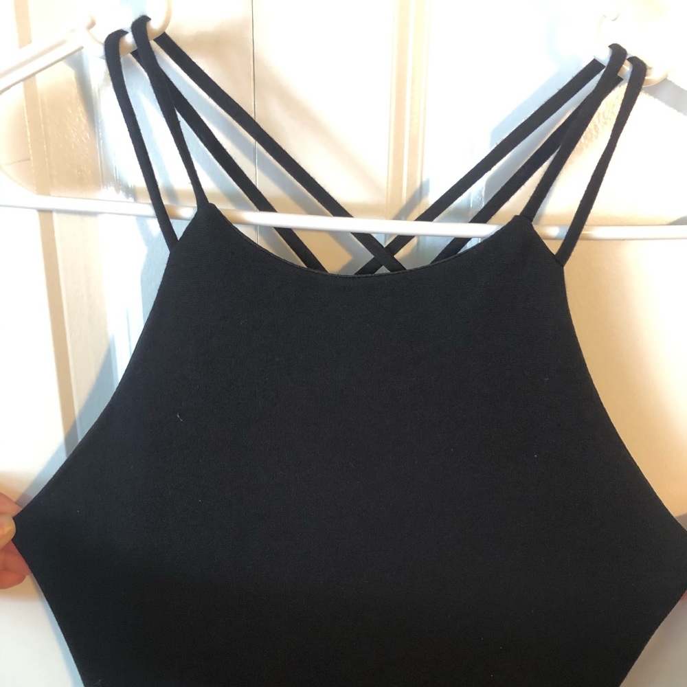 Black mini dress